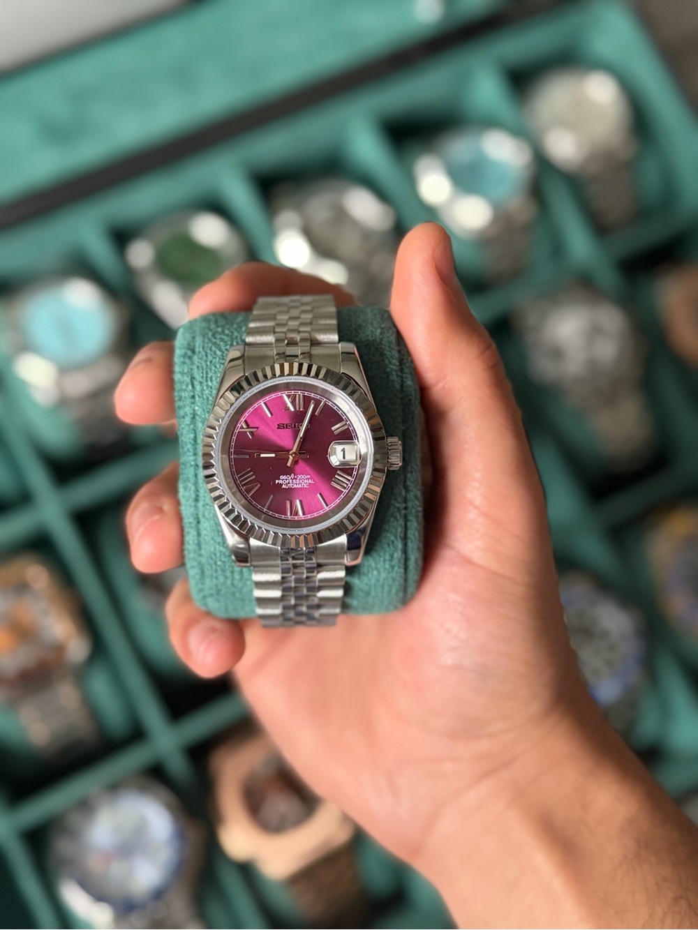 Seiko Mod: Black Cherry Datejust